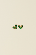 Green Heart Studs