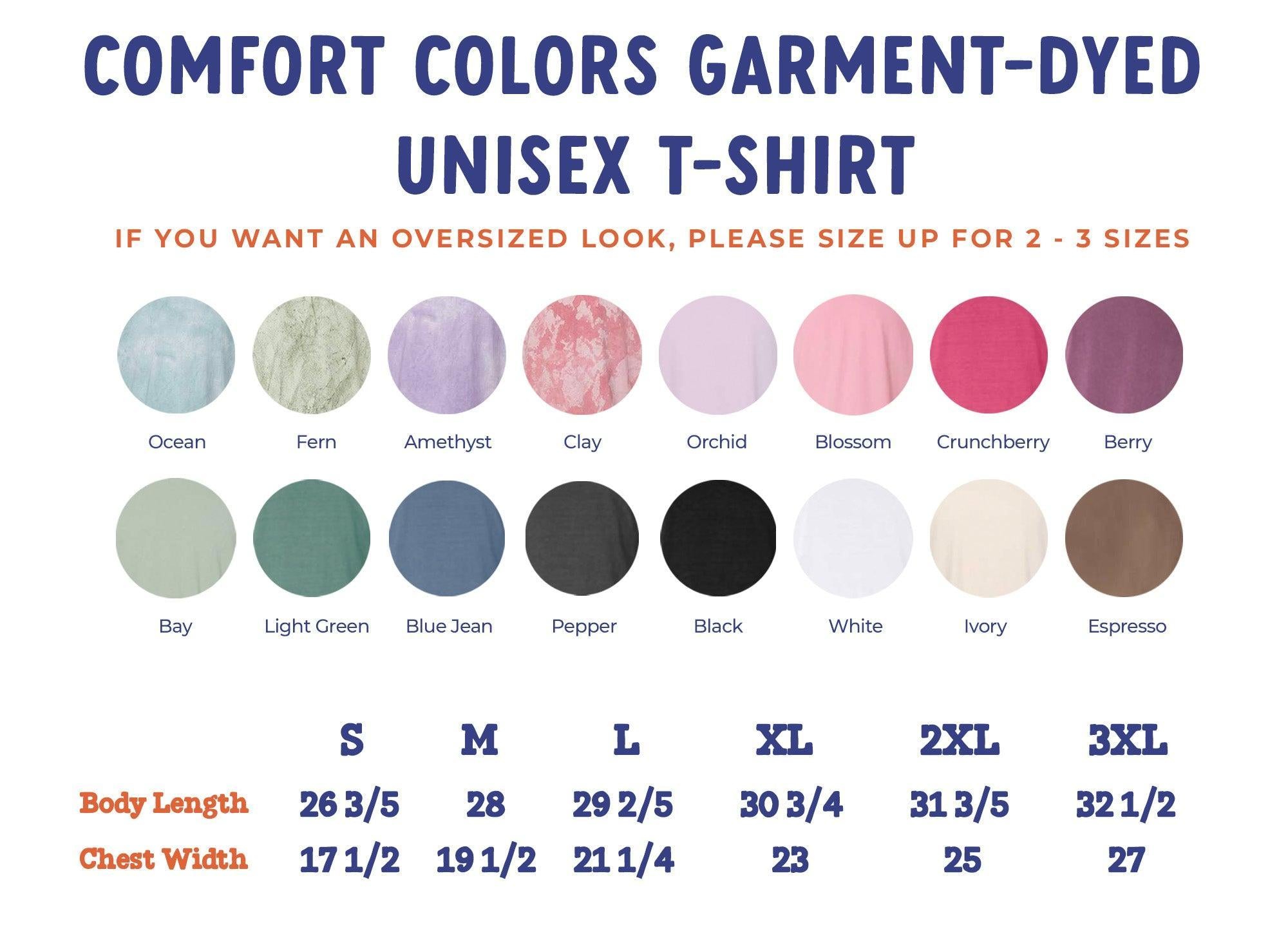 Seashell & Starfish Beach Comfort Colors T-Shirt – Summer Vacation Nature Camping & Hiking Graphic Tee
