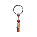 Strength Crystal Beaded Key Chain