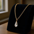 "Tender Teardrop" Briolette Cremation Pendant 10.4x21mm