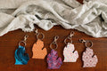 Michigan Printed Wood Keychains