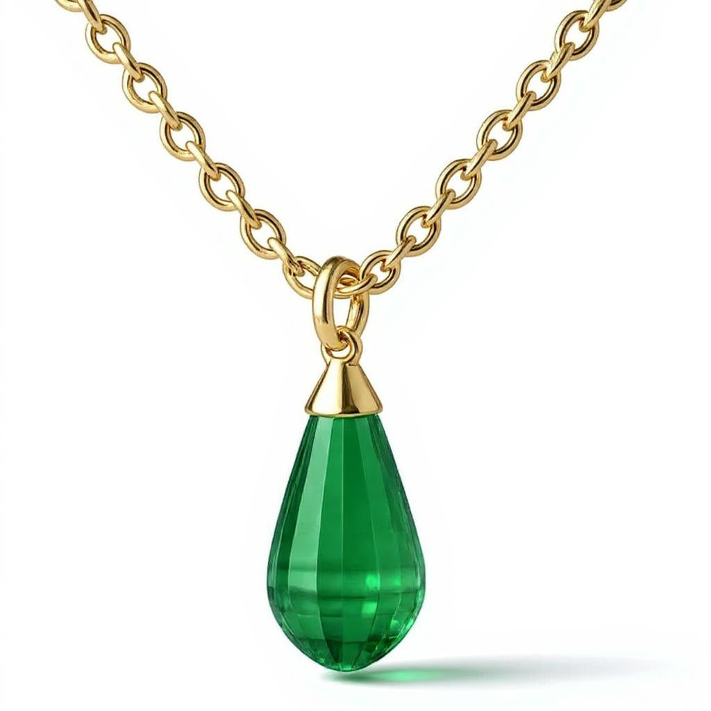 "Tender Teardrop" Briolette Cremation Pendant 10.4x21mm