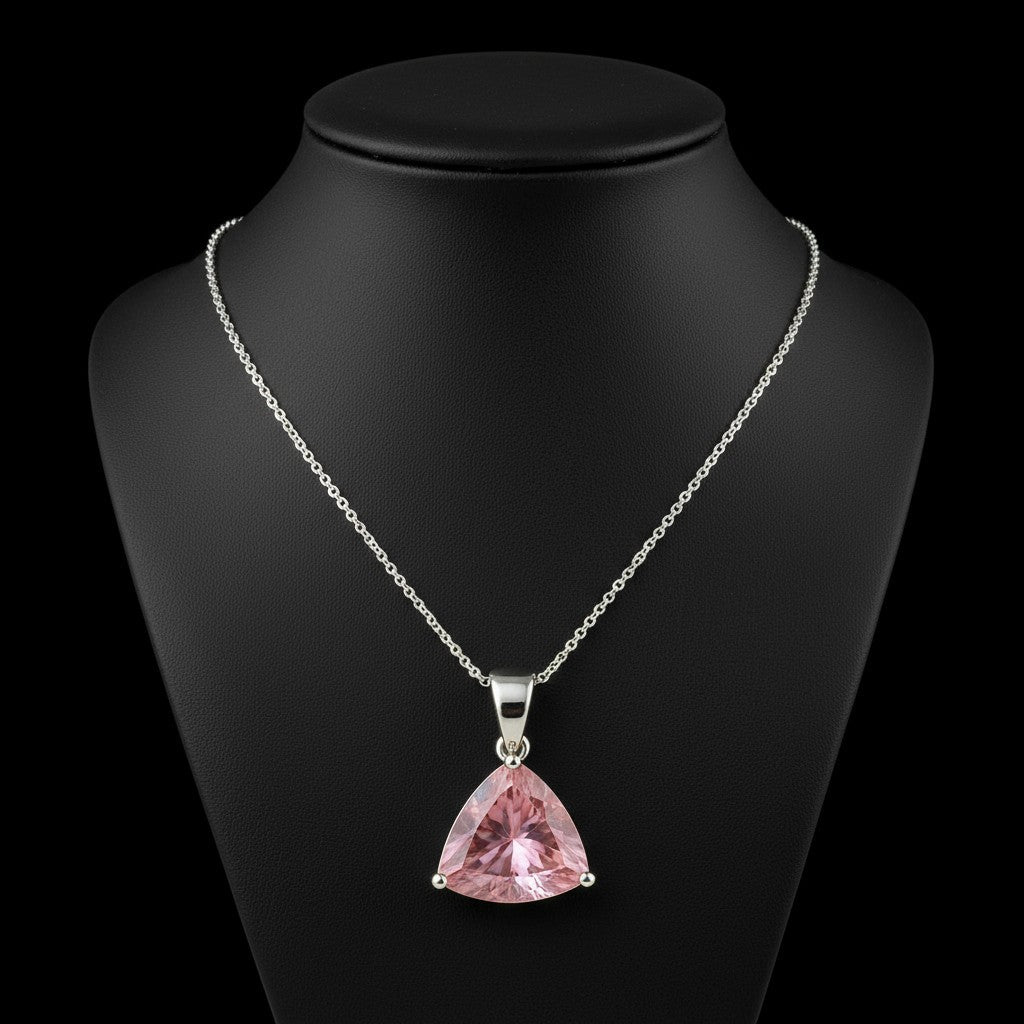 "Infinity" Trilliant Cut Large Cremation Pendant Large 15mm