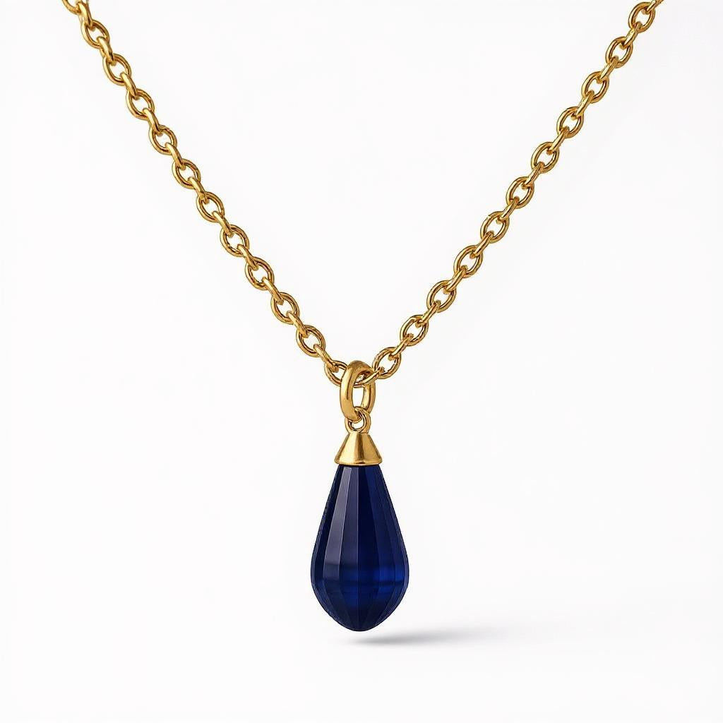"Tender Teardrop" Briolette Cremation Pendant 10.4x21mm