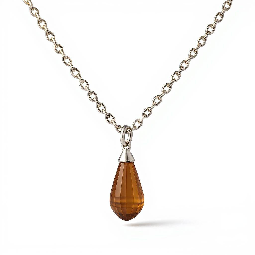 "Tender Teardrop" Briolette Cremation Pendant 10.4x21mm