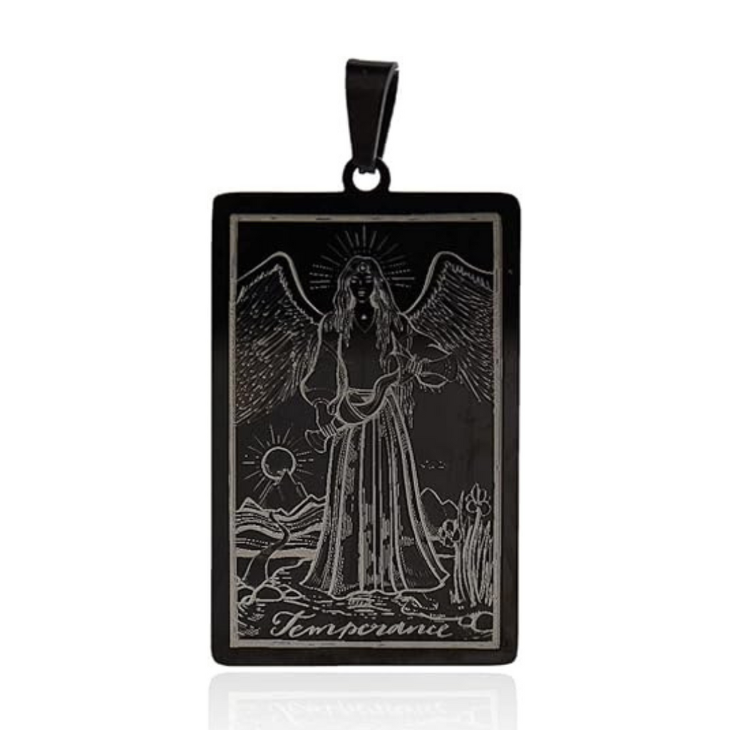 Tarot Card Necklaces - Black Plated HD