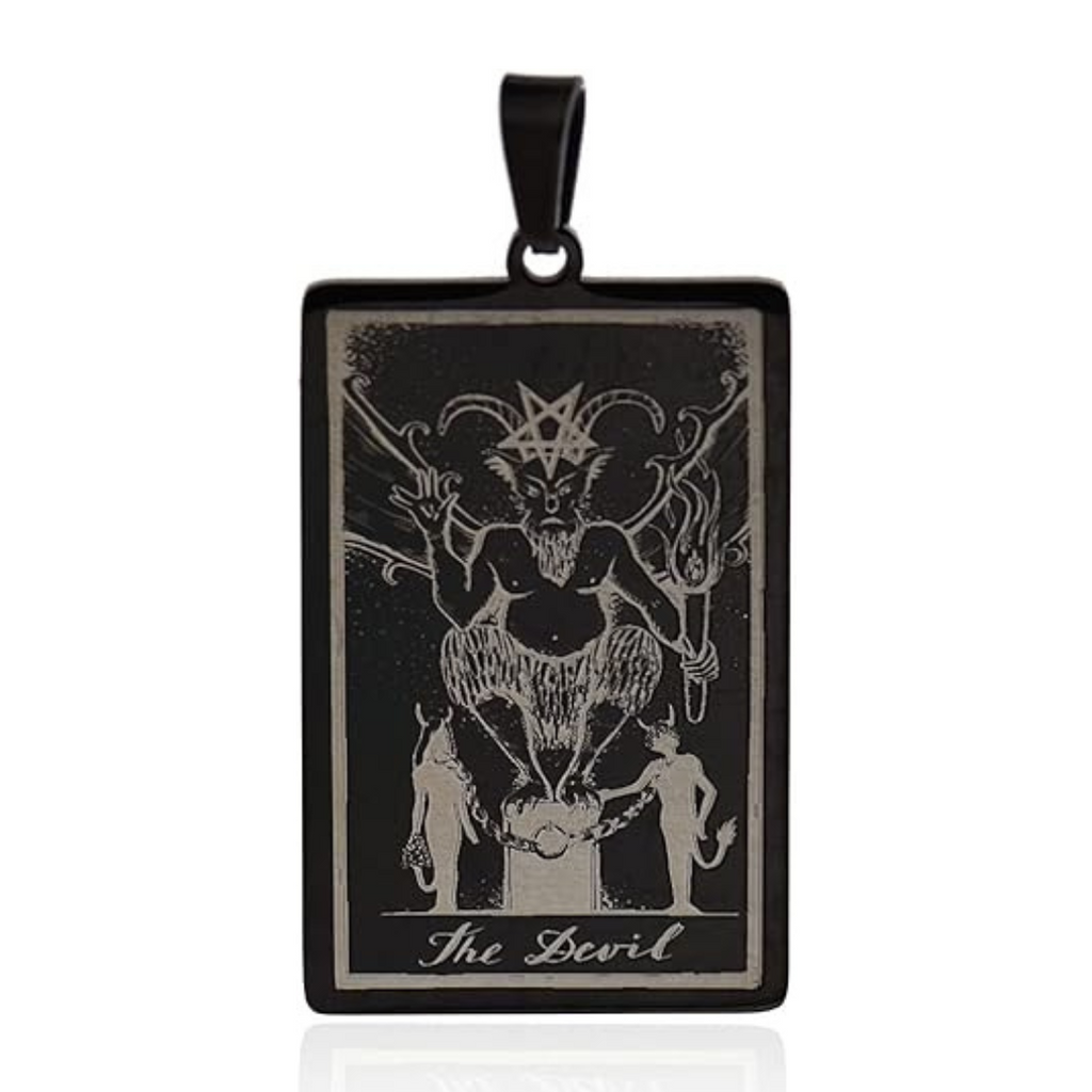 Tarot Card Necklaces - Black Plated HD
