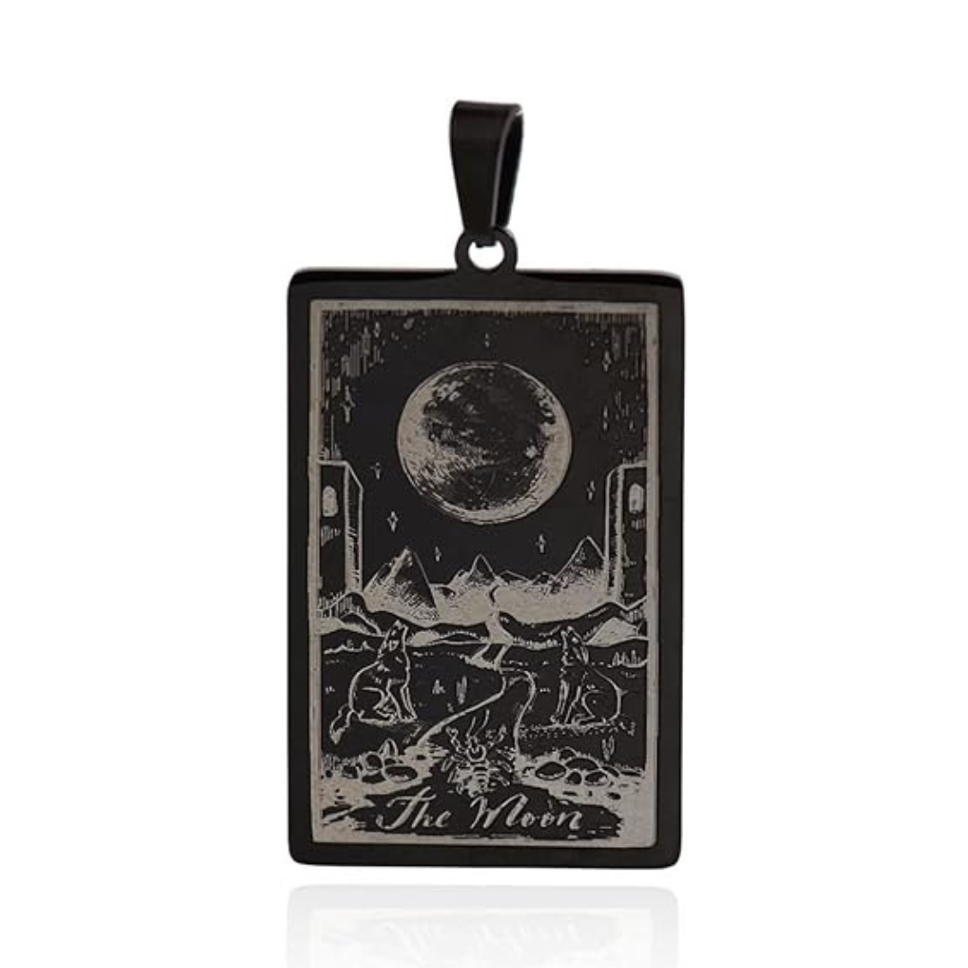 Tarot Card Necklaces - Black Plated HD
