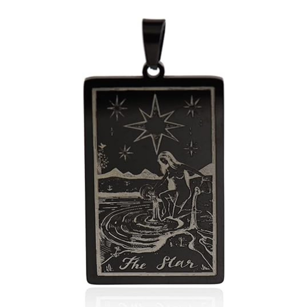 Tarot Card Necklaces - Black Plated HD