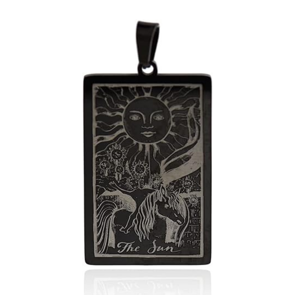 Tarot Card Necklaces - Black Plated HD