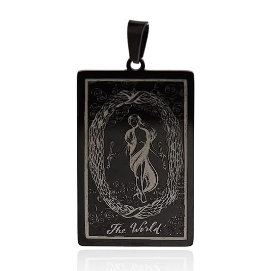 Tarot Card Necklaces - Black Plated HD