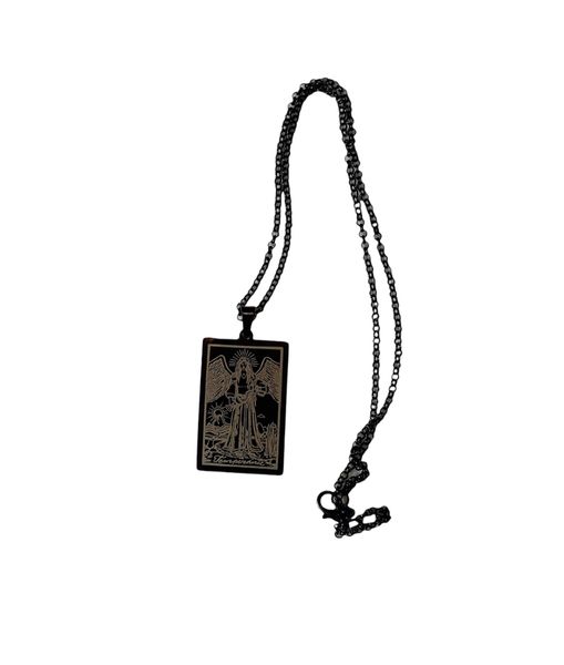 Tarot Card Necklaces - Black Plated HD