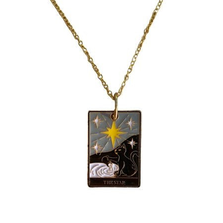 Tarot Card Necklaces - Colorful