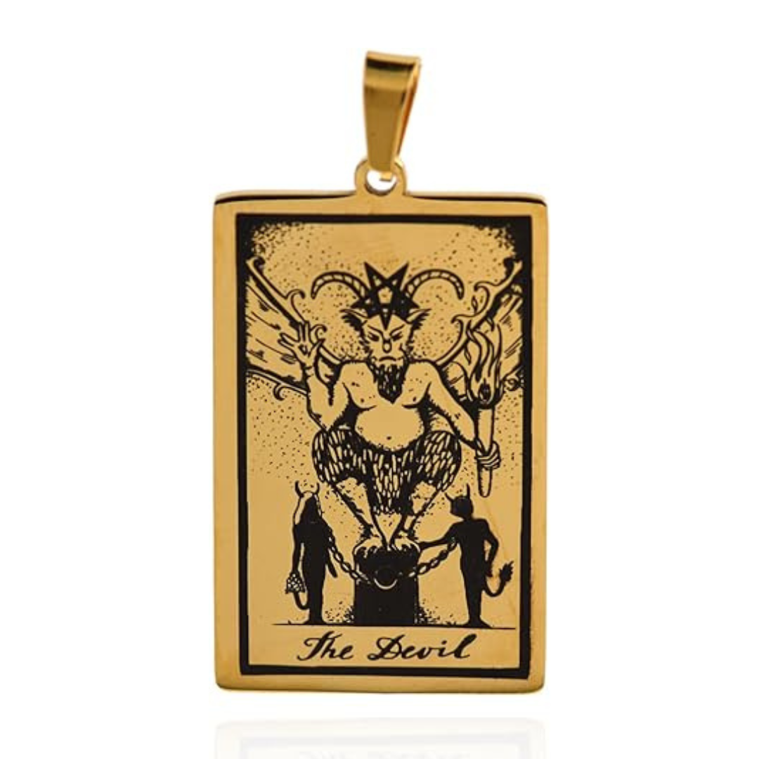 Tarot Card Necklaces - Gold Colored HD