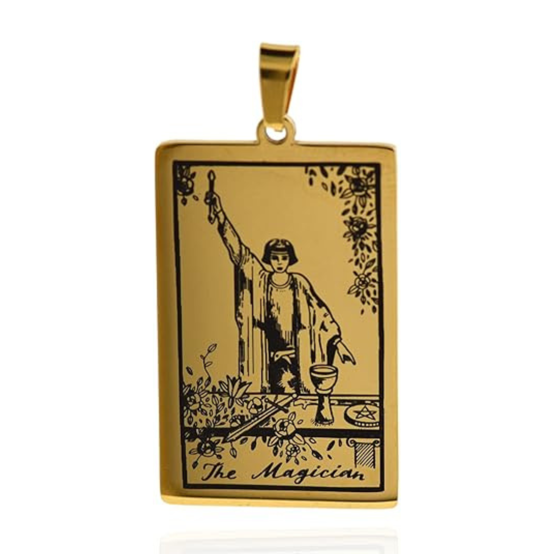 Tarot Card Necklaces - Gold Colored HD