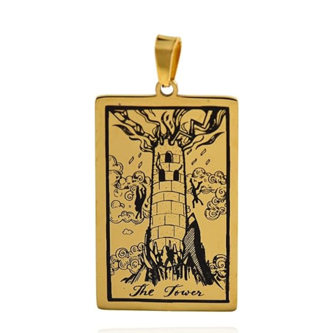 Tarot Card Necklaces - Gold Colored HD