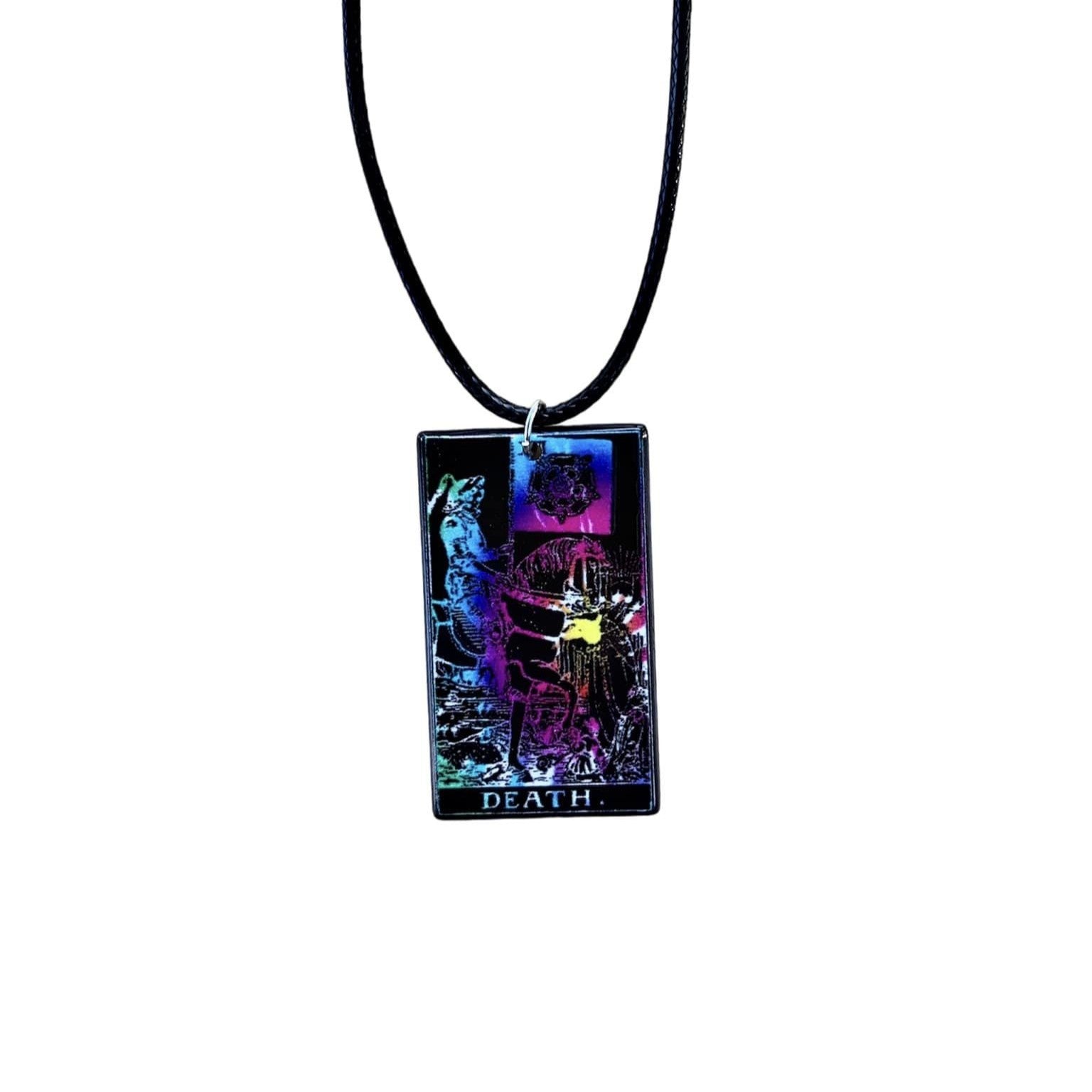 Tarot Card Necklaces - Rainbow