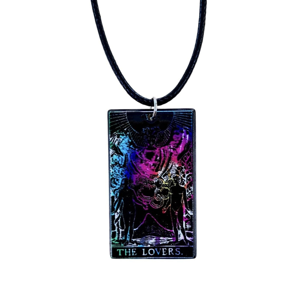 Tarot Card Necklaces - Rainbow