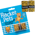 VALUE PACK - A Yellow Tiger Racket Pet Tennis Dampener and Overgrip Tape with a (Pack of 2) Replacement Overgrip Tape