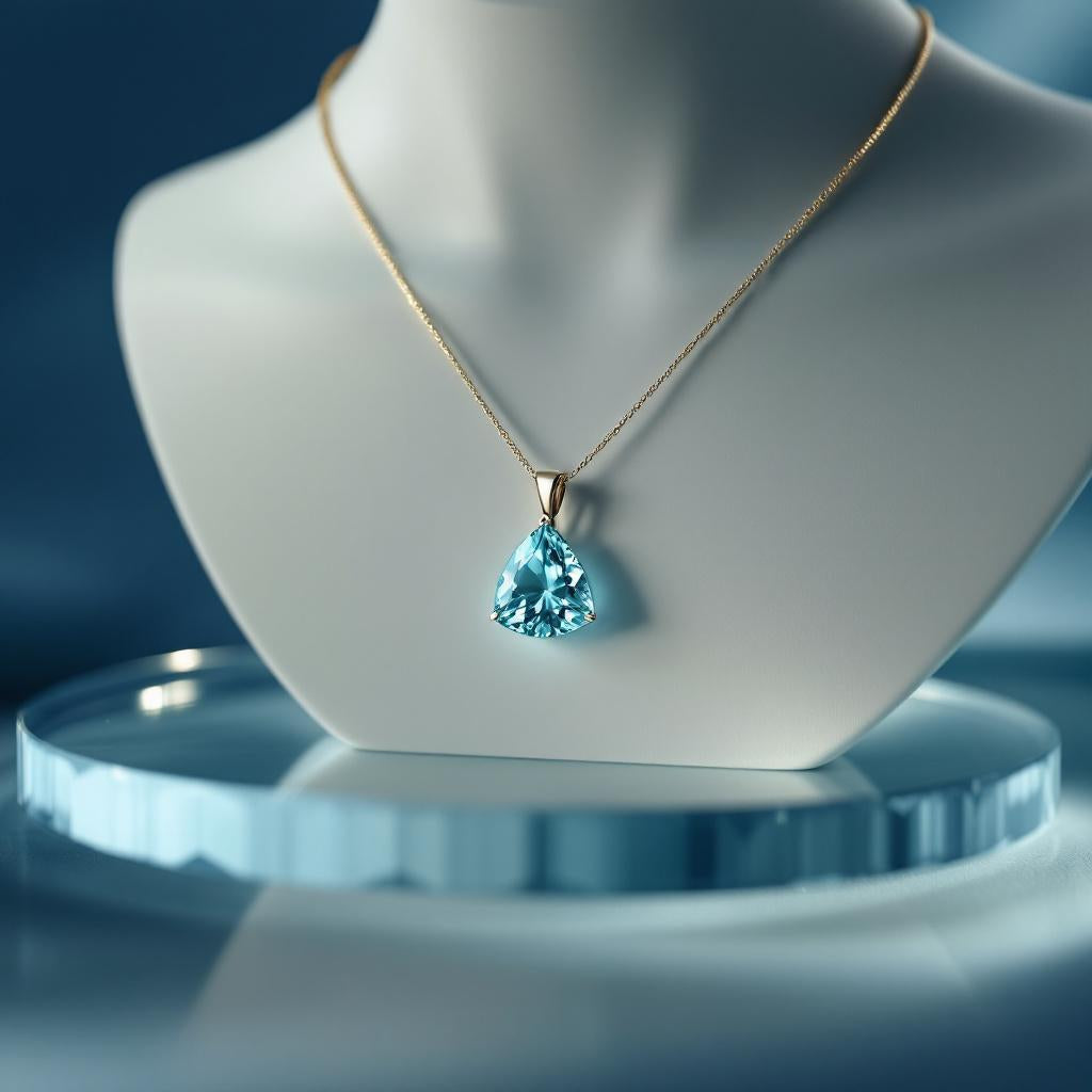 "Infinity" Trilliant Cut Large Cremation Pendant Large 15mm