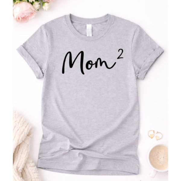 Mom Of 2 Graphic Tee 5426