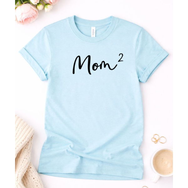 Mom Of 2 Graphic Tee 5426