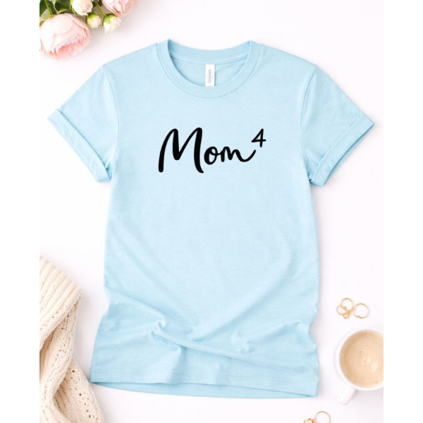 Mom Of 4 Graphic Tee 5428