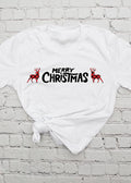 Merry Christmas Deer Tee XMS0002WHT