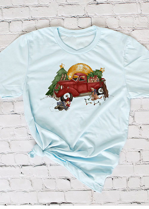 Red Truck Christmas XMS0007SKY