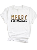 Leopard Merry Christmas Tee XMS0049