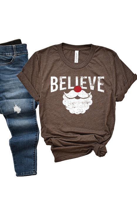 Believe Santa Tee XMS0070