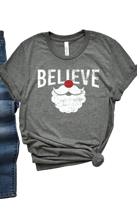 Believe Santa Tee XMS0070