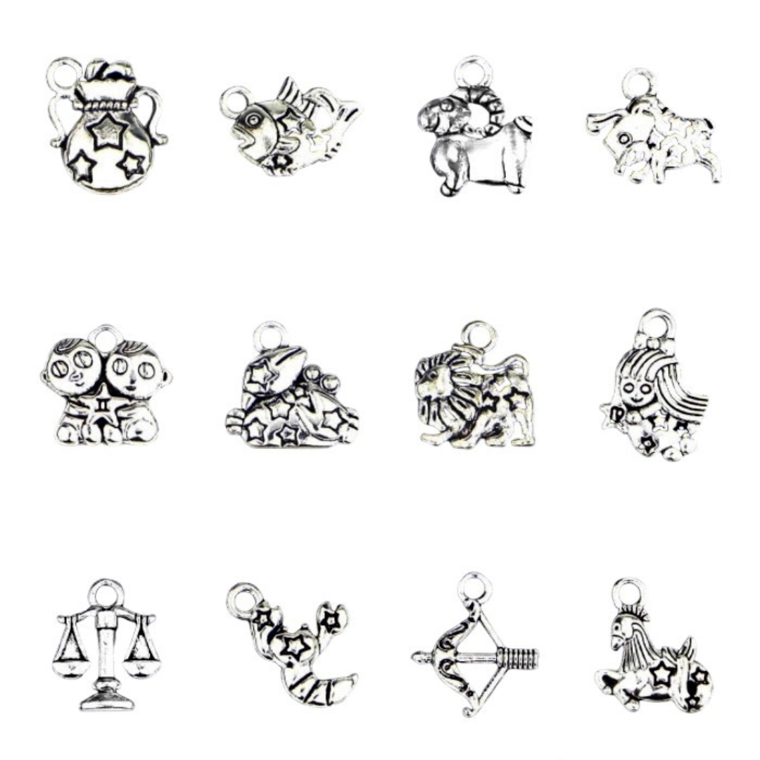Zodiac Necklaces - Tibetan 3D