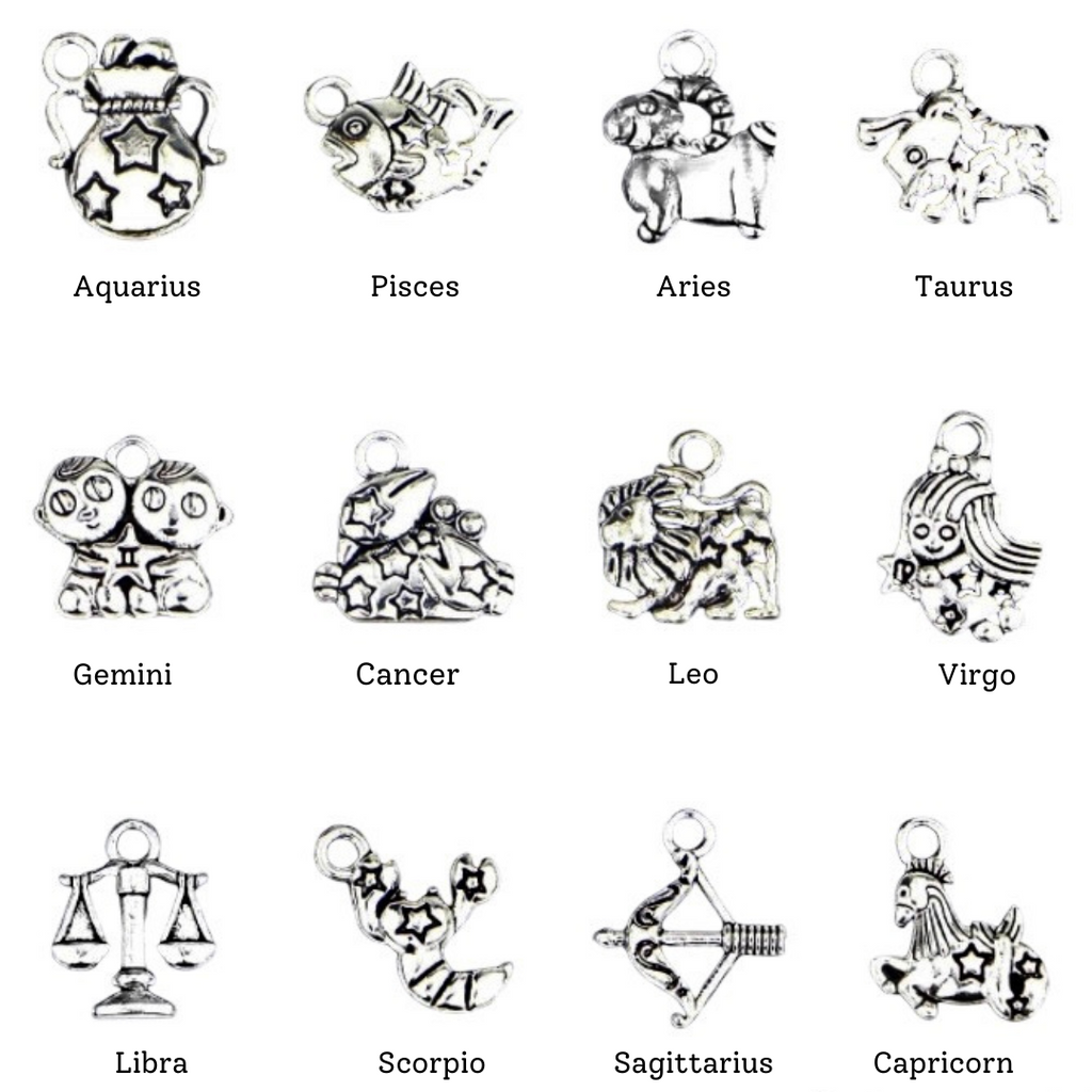 Zodiac Necklaces - Tibetan 3D