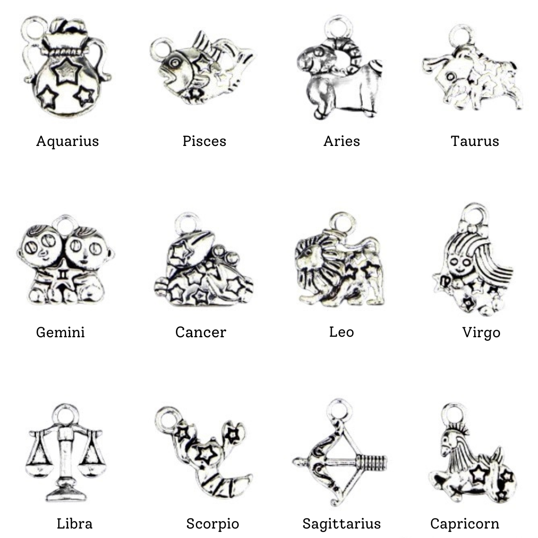 Zodiac Necklaces - Tibetan 3D