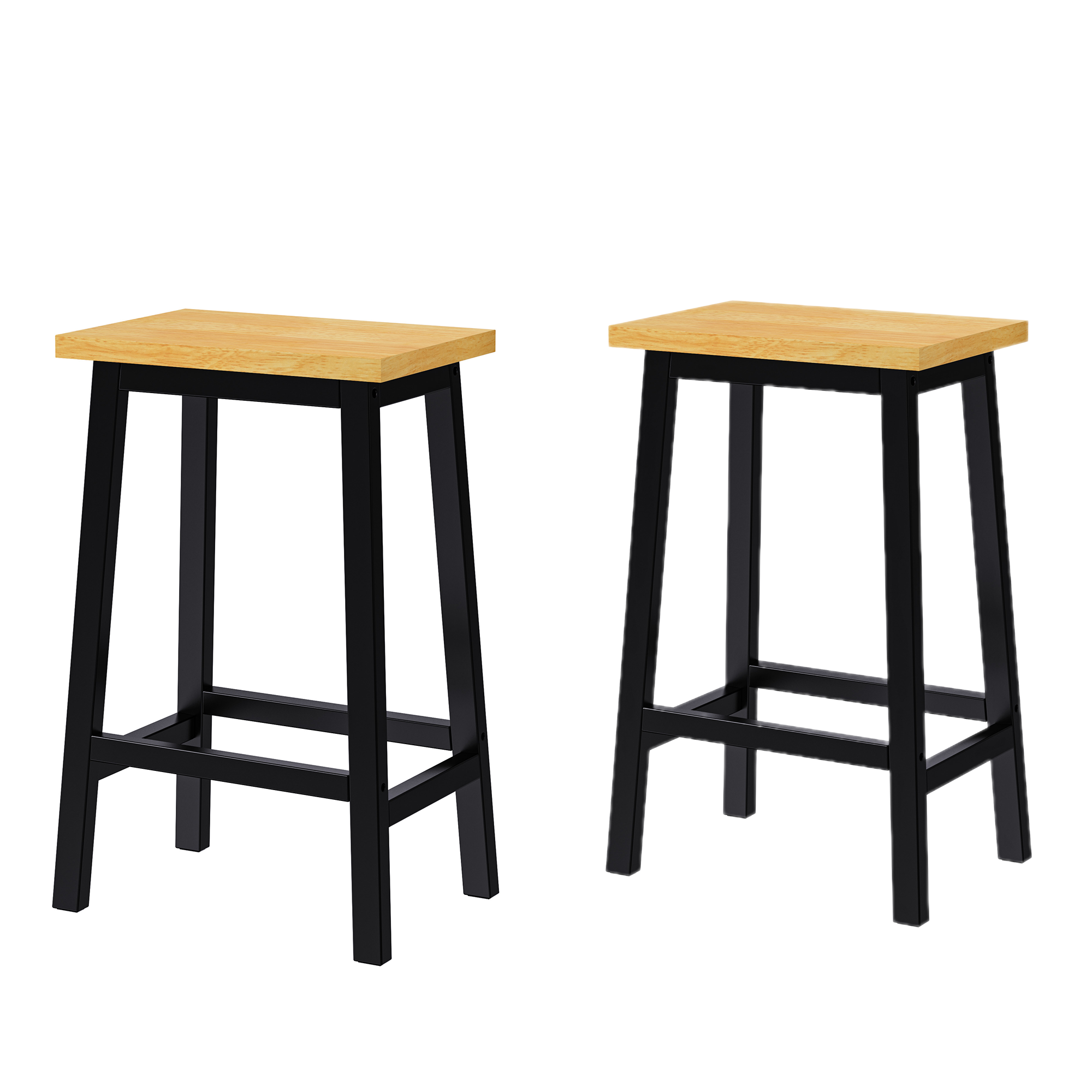 K&K 53inch Large Kitchen Island with 2 Bar Stools, Power Outlet,Door Internal Storage Rack, Kitchen Storage Cart on 5 Wheels with Drop Leaf, 5 Open Side Racks, 3 Drawers, for Kitchen,Dining Room,Black