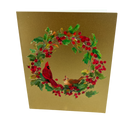 Berry Wreath and Cardinal  Boxed Christmas Cards