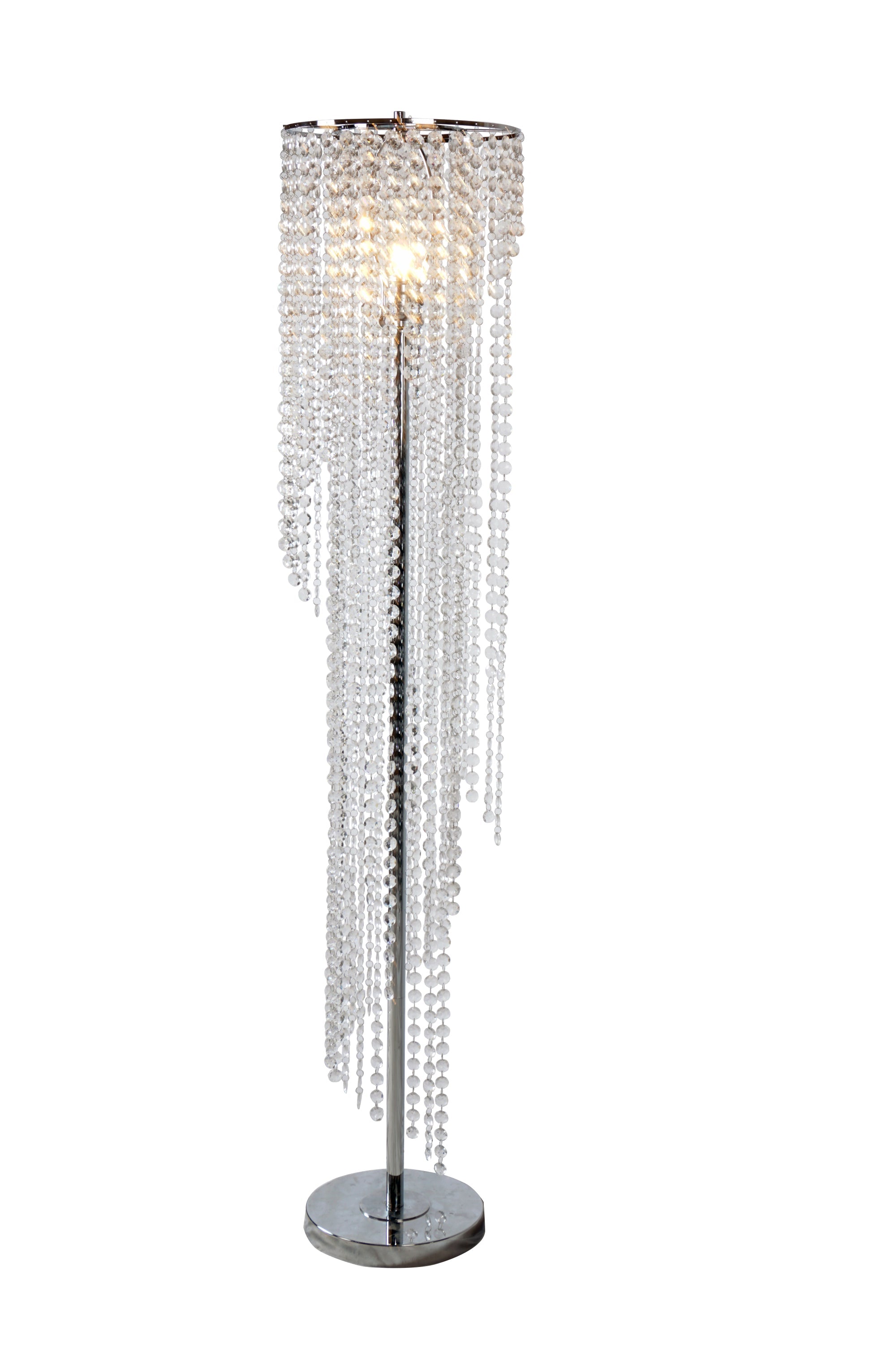 Elegant Crystal Floor Lamp