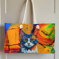 Abstract Cat Weekender Bag/Handbag