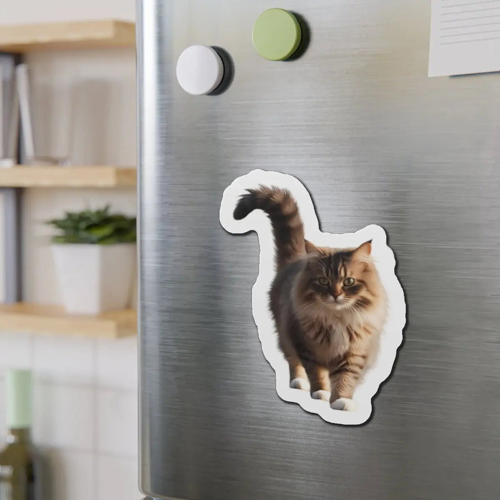 Adorable Cat Die-Cut Magnet - Perfect for Cat Lovers & Home Decor