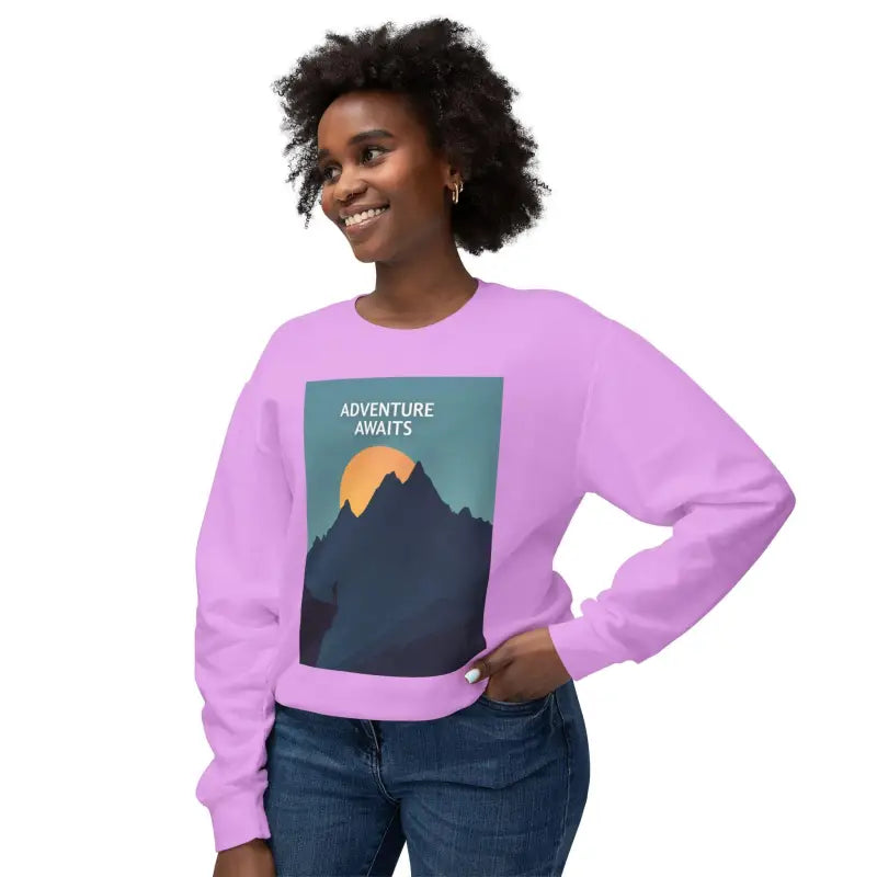 Ocean State Styles Sweatshirt Adventure Awaits Mountain