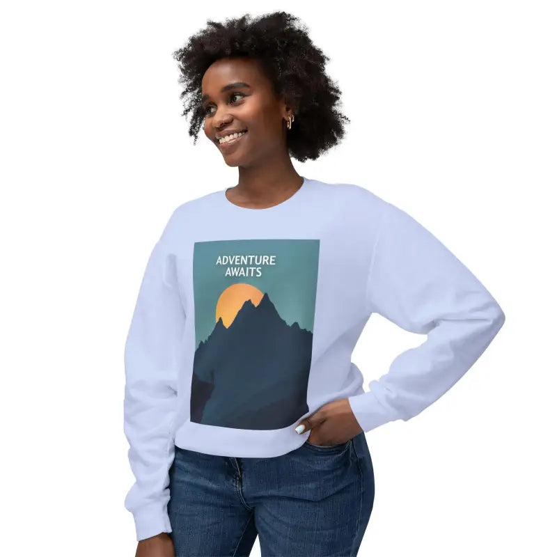 Ocean State Styles Sweatshirt Adventure Awaits Mountain