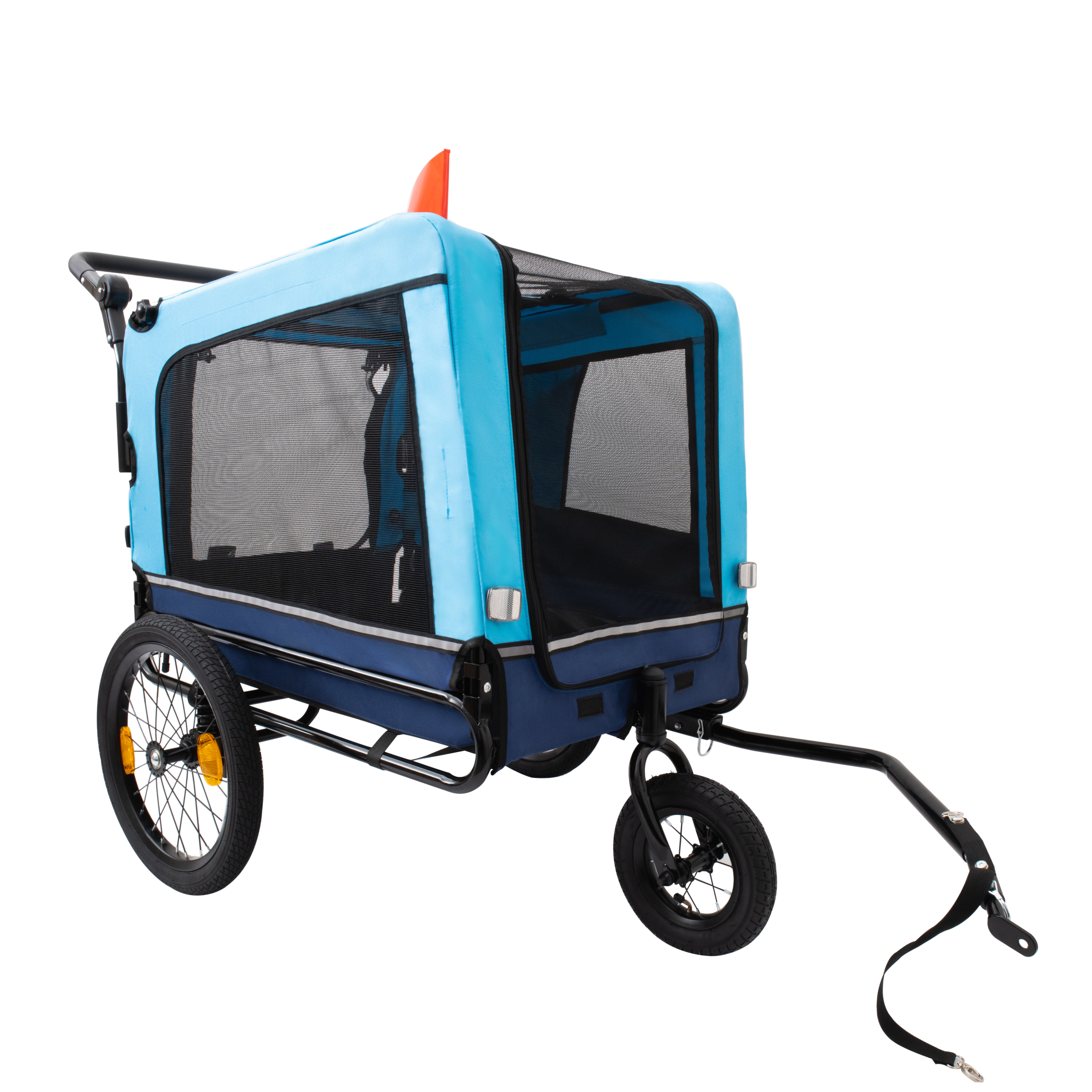Outdoor Heavy Duty Foldable Utility Pet Stroller Dog Carriers Bicycle Trailer