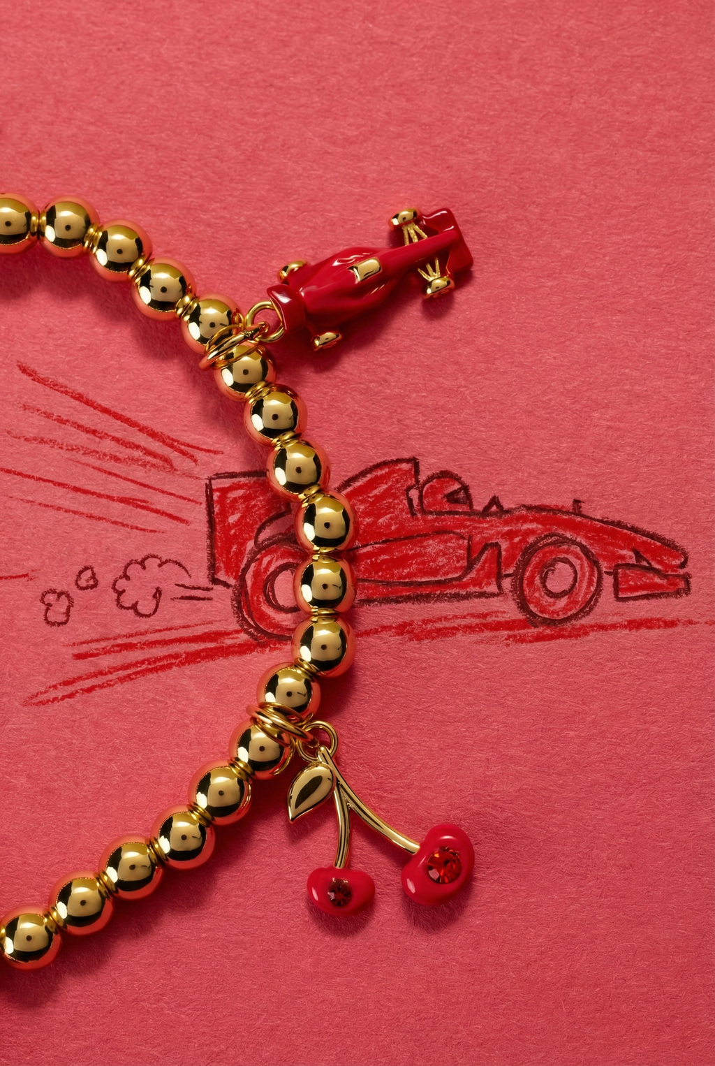 Crayola Scarlet Charm Stretch Bracelet