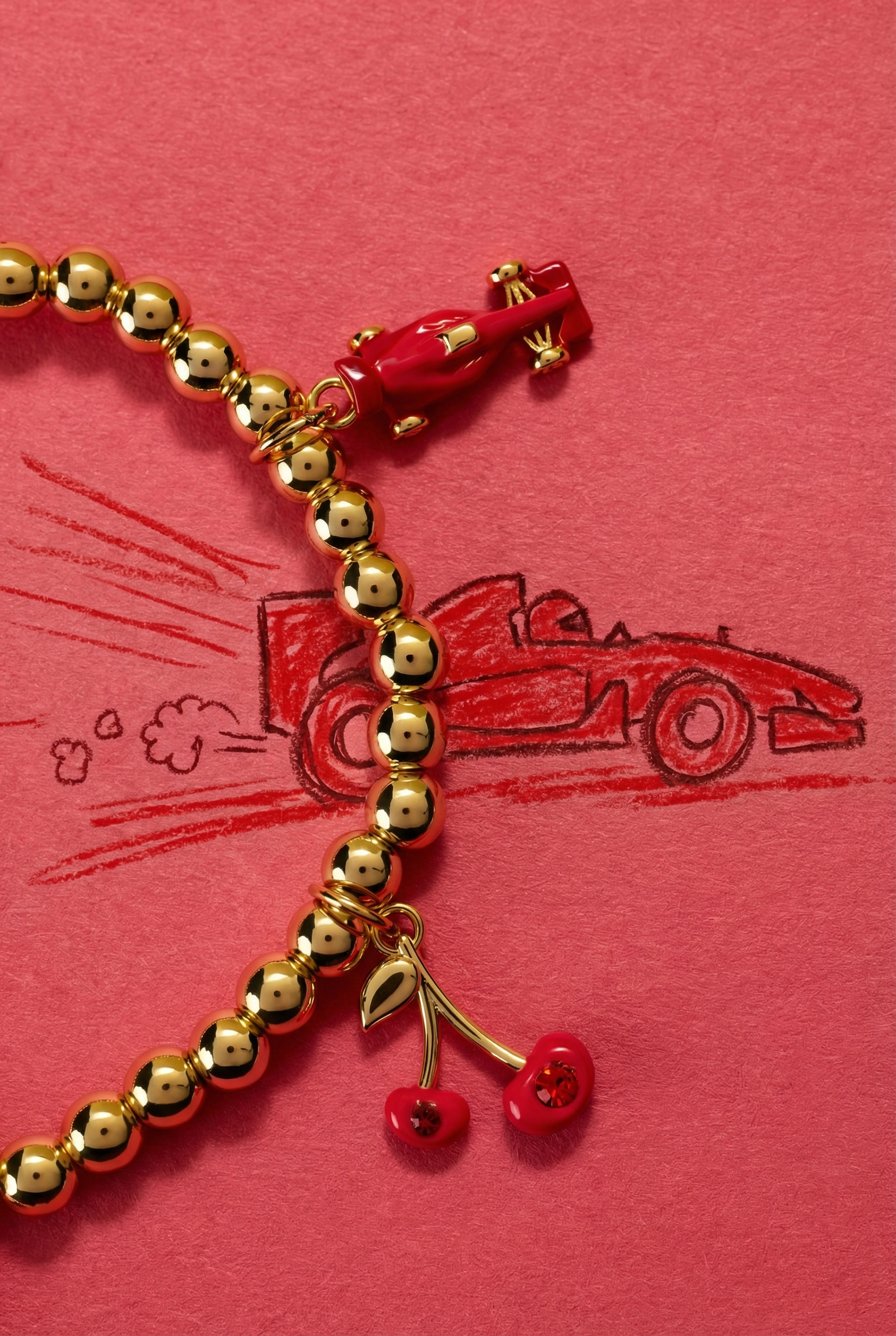 Crayola Scarlet Charm Stretch Bracelet