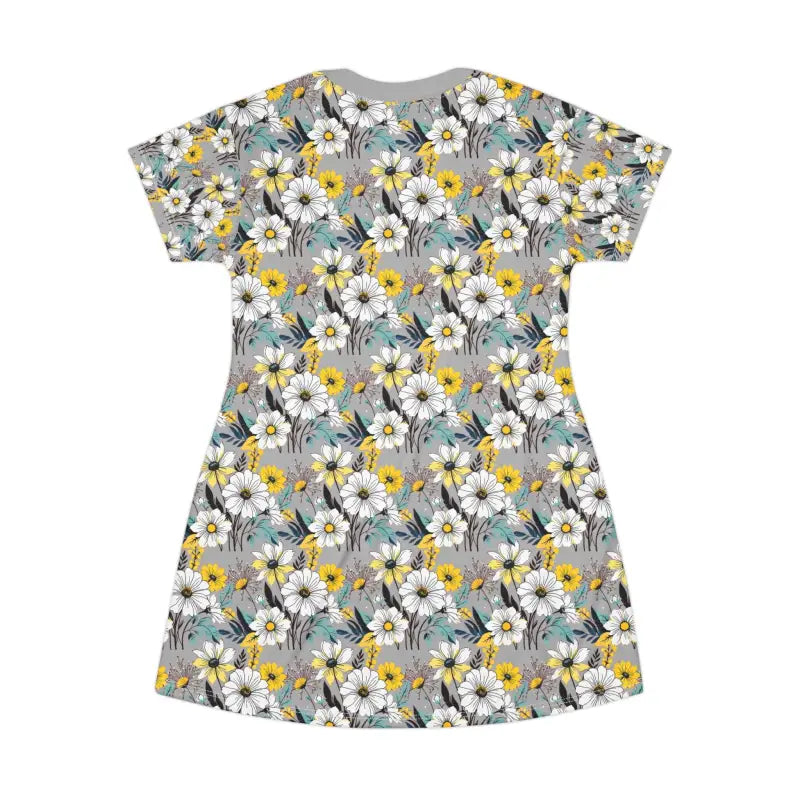 Ocean State Styles T Shirt Dress Floral Print Polyester