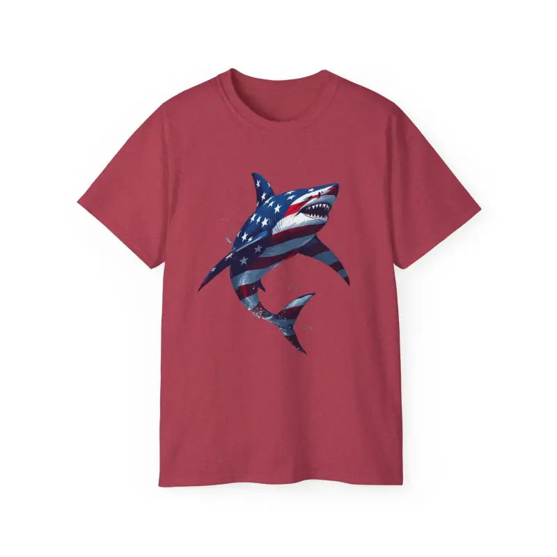 Ocean State Styles Patriotic Threads T Shirt Graphic Shark