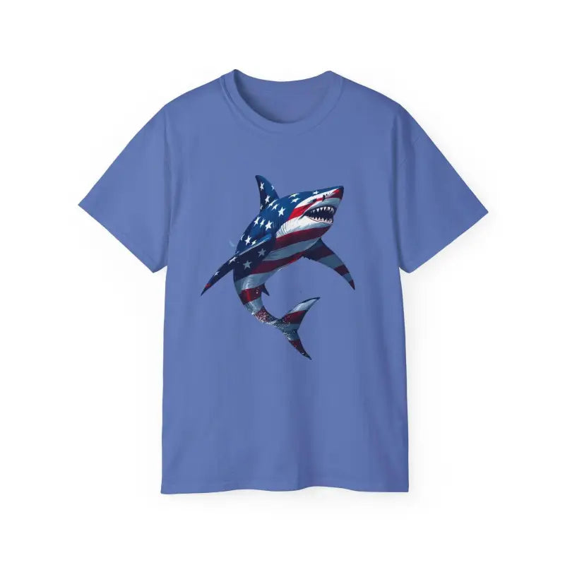 Ocean State Styles Patriotic Threads T Shirt Graphic Shark
