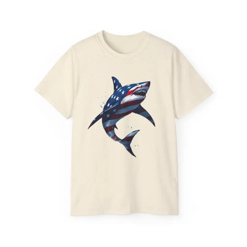 Ocean State Styles Patriotic Threads T Shirt Graphic Shark