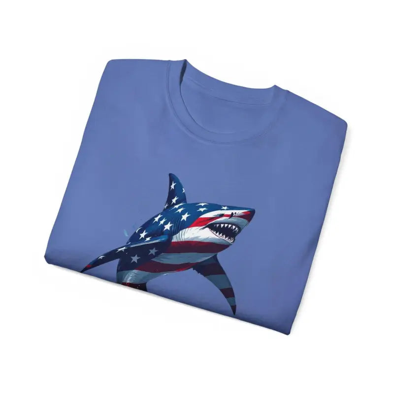 Ocean State Styles Patriotic Threads T Shirt Graphic Shark